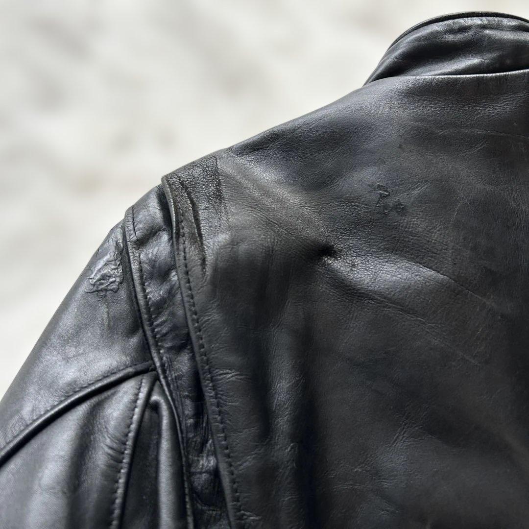 schott ショット レザー シングルライダースジャケット　36 M相当