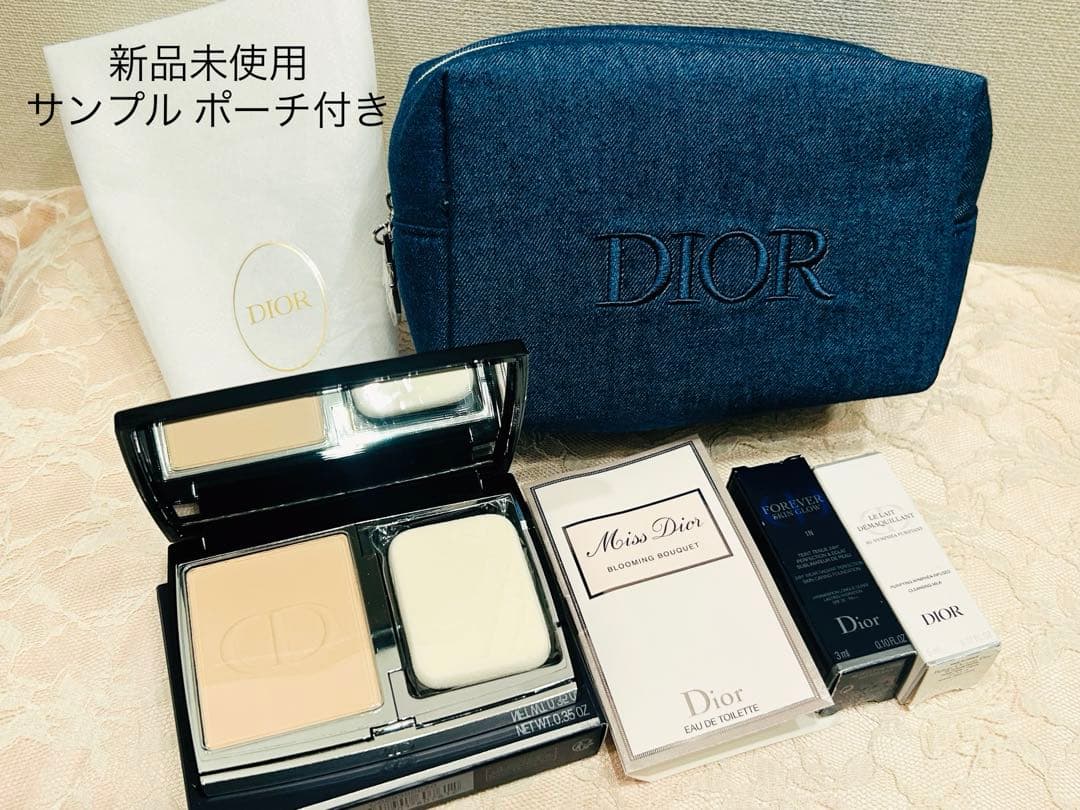 Dior スキンフォーエヴァーコンパクトナチュラルベルベット2N ポーチ付