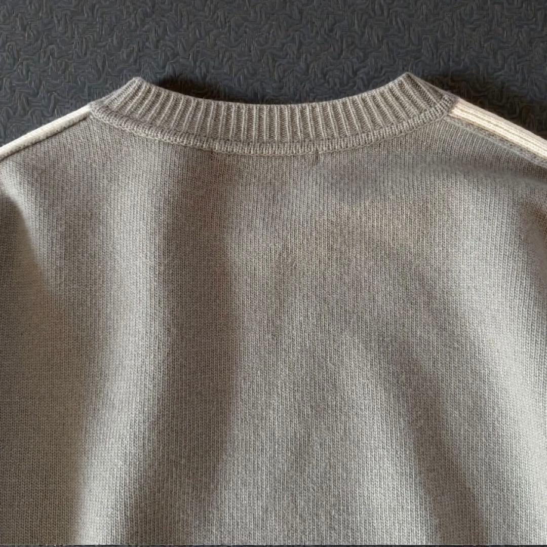 美品✨24AW【AP STUDIO 】カシミヤ混　ライン　ニット　プルオーバー