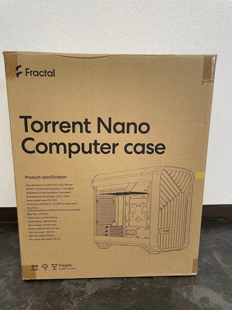 FractalDesign Torrent Nanoブラック 自作PC用ケース