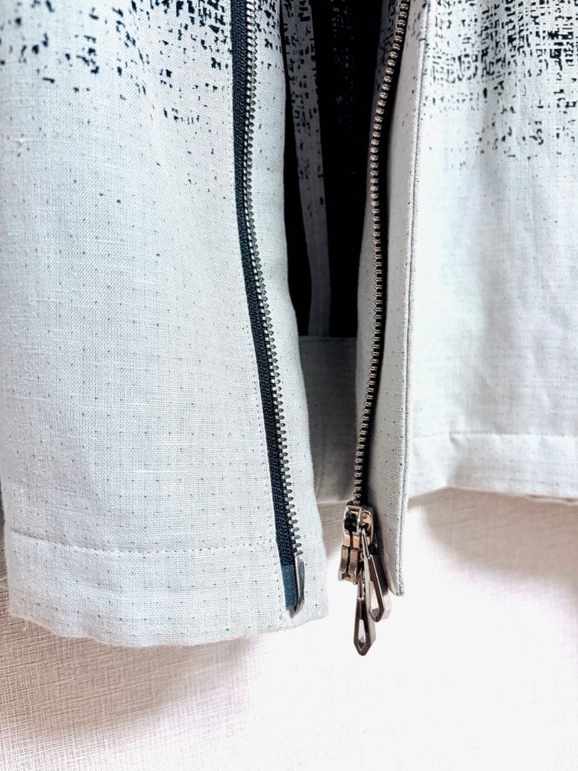 【新品】アタッチメント LI/C グラデーション ジャカード ノーカラーブルゾン