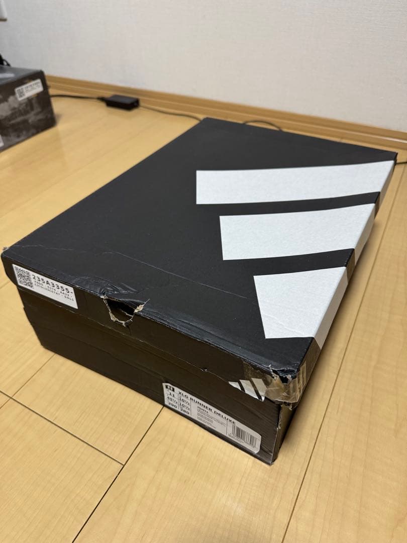 靴 adidas XLG Runner Deluxe Black