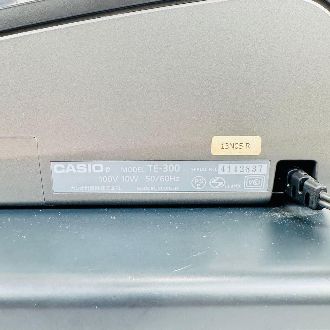 【極美品】CASIO TE-300 電子レジスター ドロア分離型