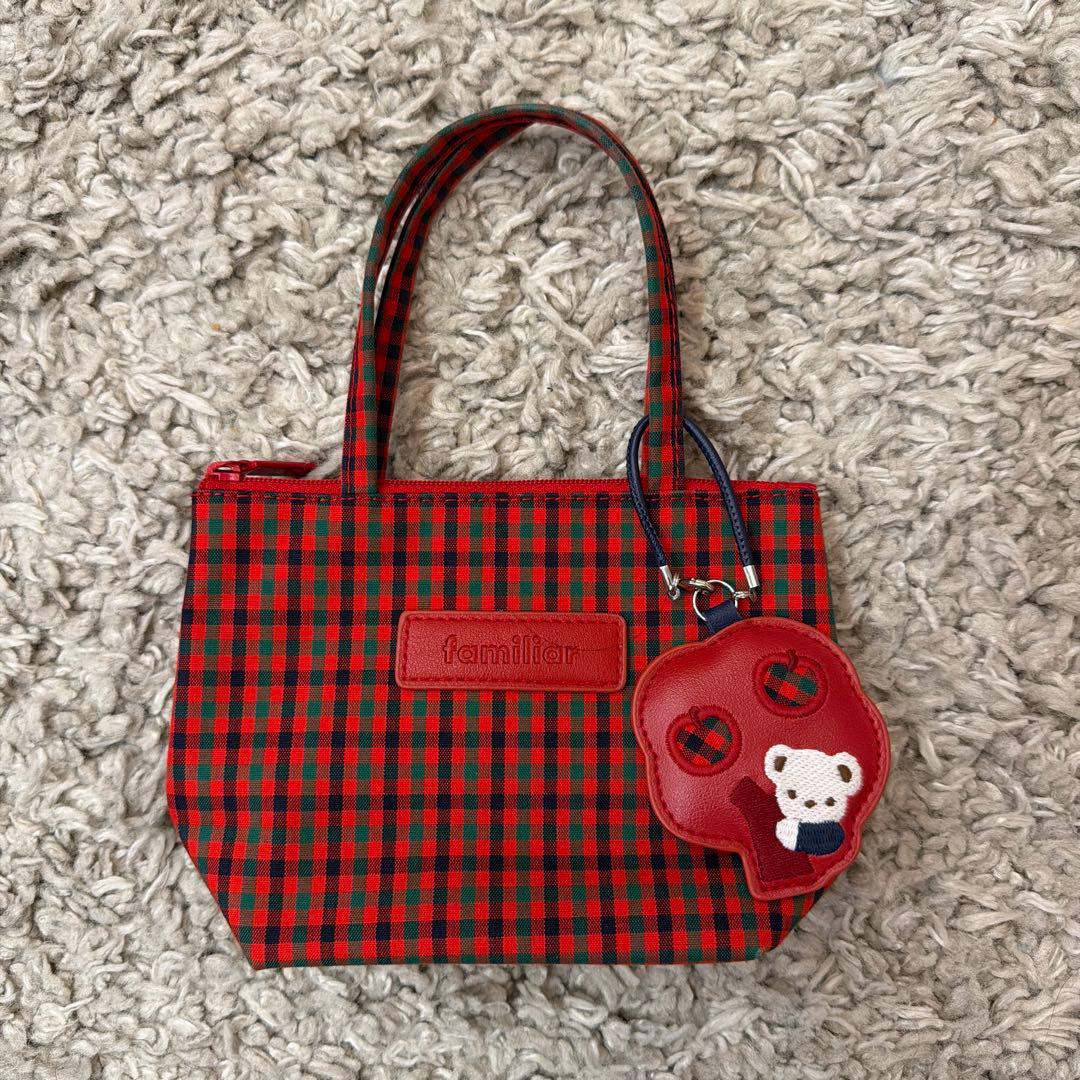 familiar 90cm ワンピースとミニバッグのセット