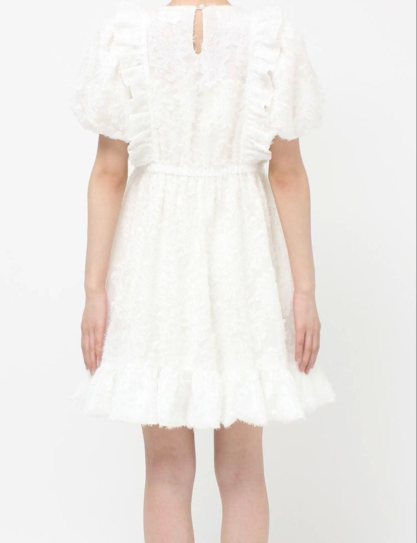 merry jenny メリージェニー　flowerジャガードミニワンピース