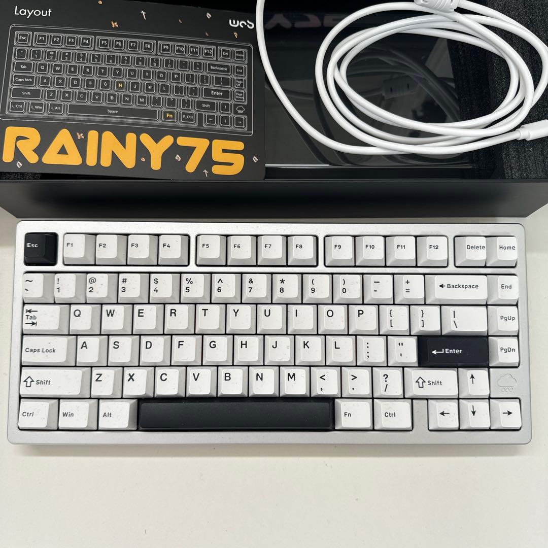 WOBKEY Rainy 75キーボード【Proモデル/シルバー】ほぼ新品同様
