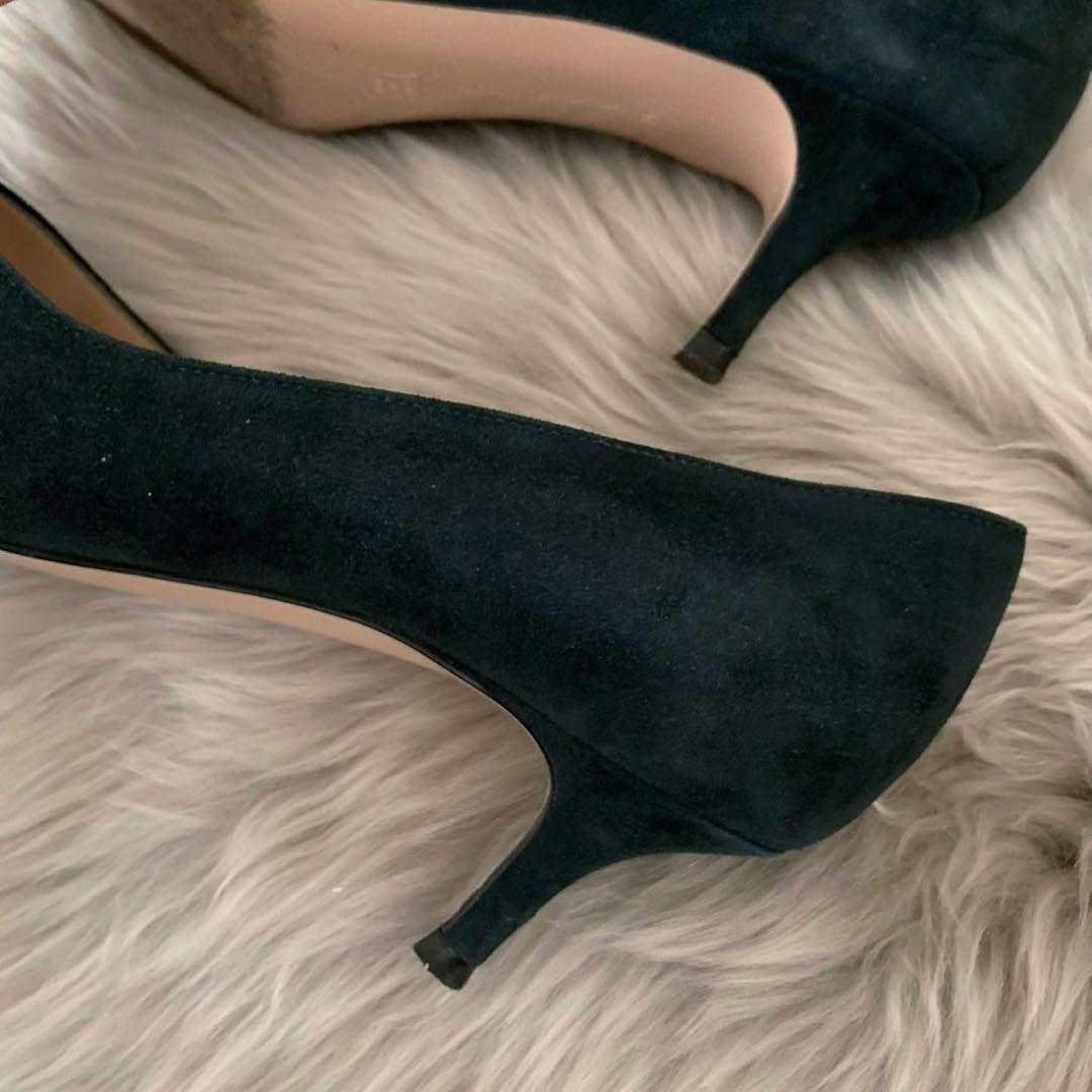 ジャンヴィトロッシ＊9万＊上質スウェード ポインテッドトゥパンプス＊36