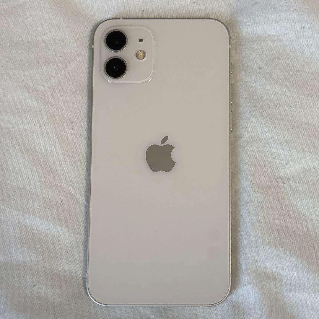 iPhone12 本体 美品 Apple ホワイト SIMフリー 64GB