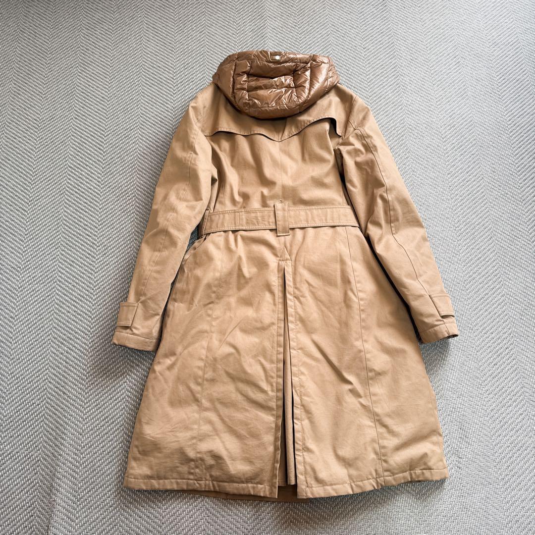 極美品 HERNO ヘルノ ダウンコンビトレンチコート ベルト ベージュ系 ML