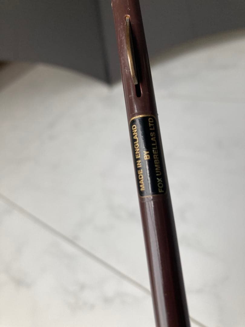 フォックスアンブレラズ メンズ高級傘 ダークグレー 美品