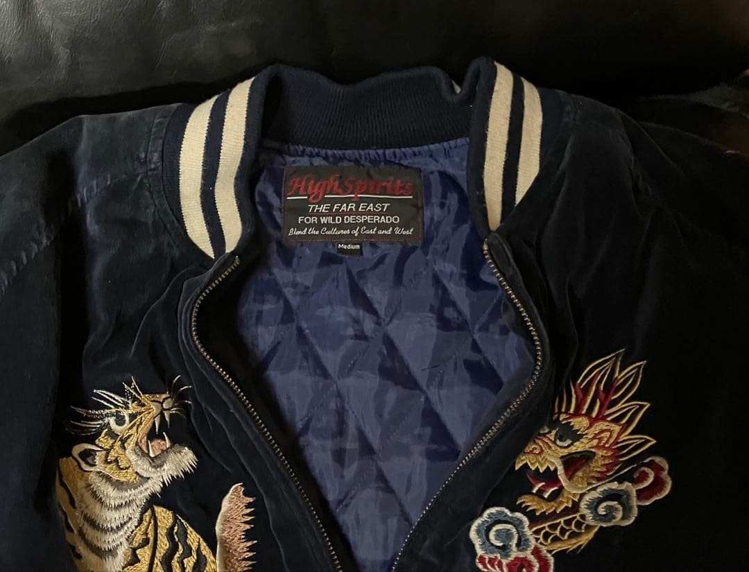 High Spirits スカジャン ネイビーM