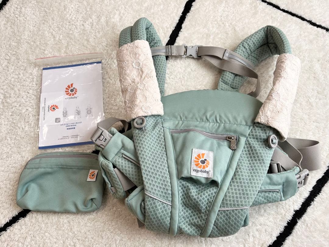 美品　エルゴベビー　抱っこ紐　オムニブリーズ　セージグリーン