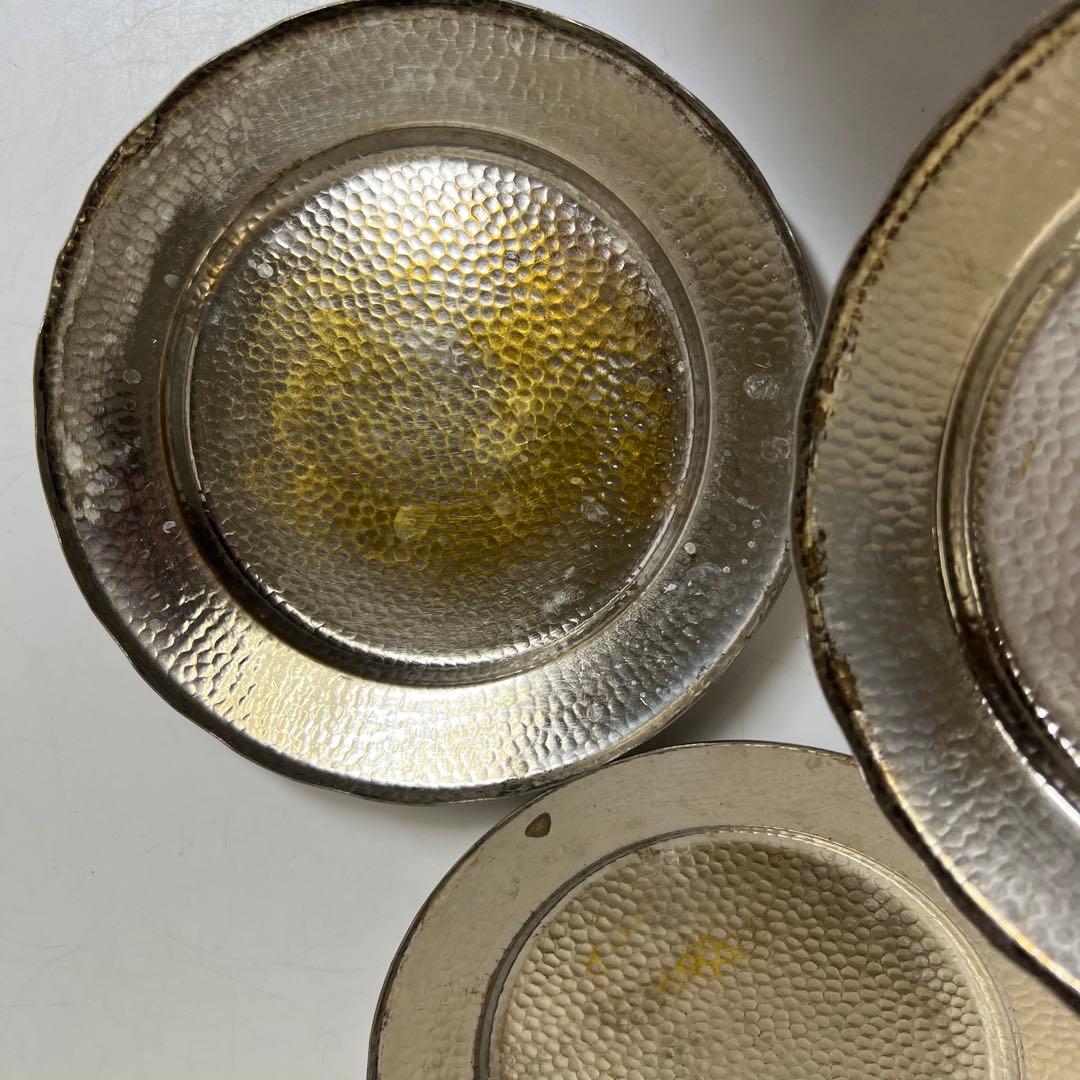 巧益　在銘　中皿 10枚　1390g 幅17cm 東K8-0119①