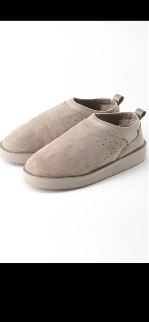 美品suicokeスイコック　ボアサンダル　スリッポン37 グレー