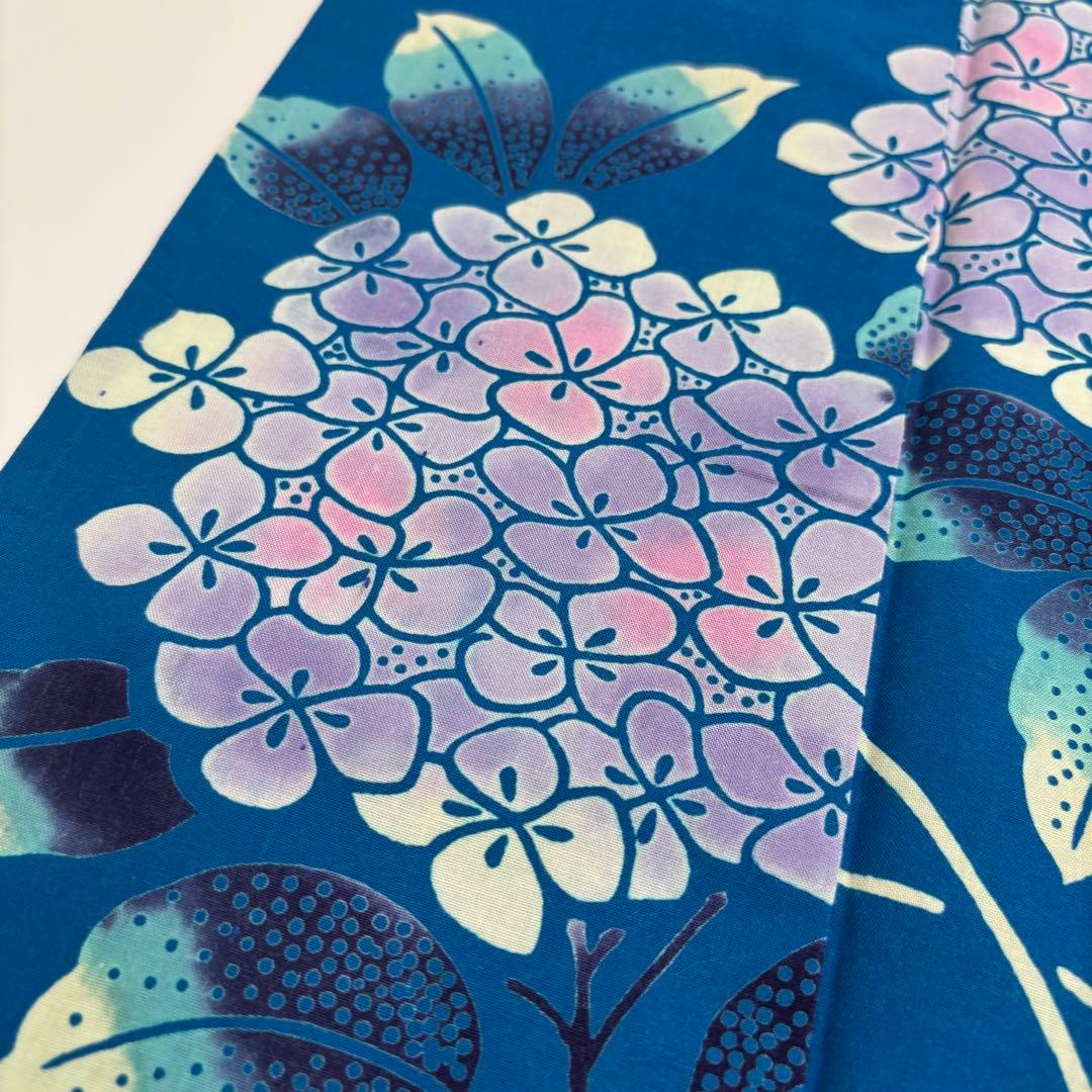 m*i様 AK-7968 夏浴衣 浴衣 裄66.5 注染 コーマ地 紫陽花 盛夏