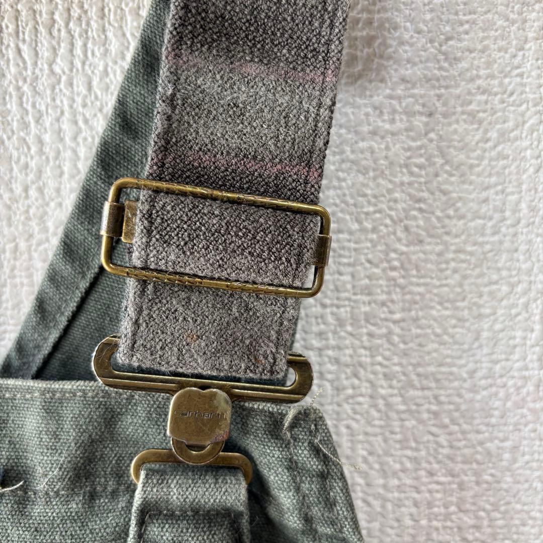 未使用 USA製 カーハート ダブルニー ダック オーバーオール モスグリーン