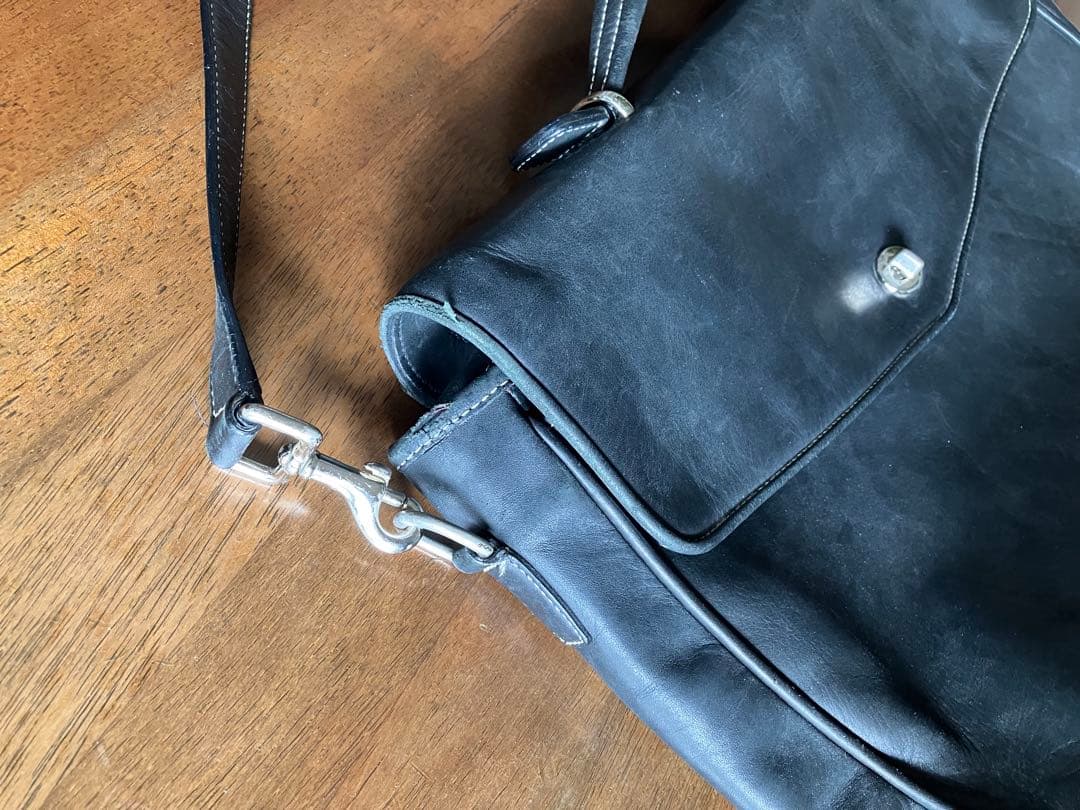 【良品!】OLD コーチ ショルダーバッグ ビジネスバッグ 黒 F06457