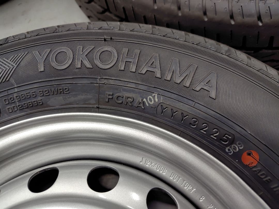 145/80-12YOKOHAMA4本セット/新車外し12000円