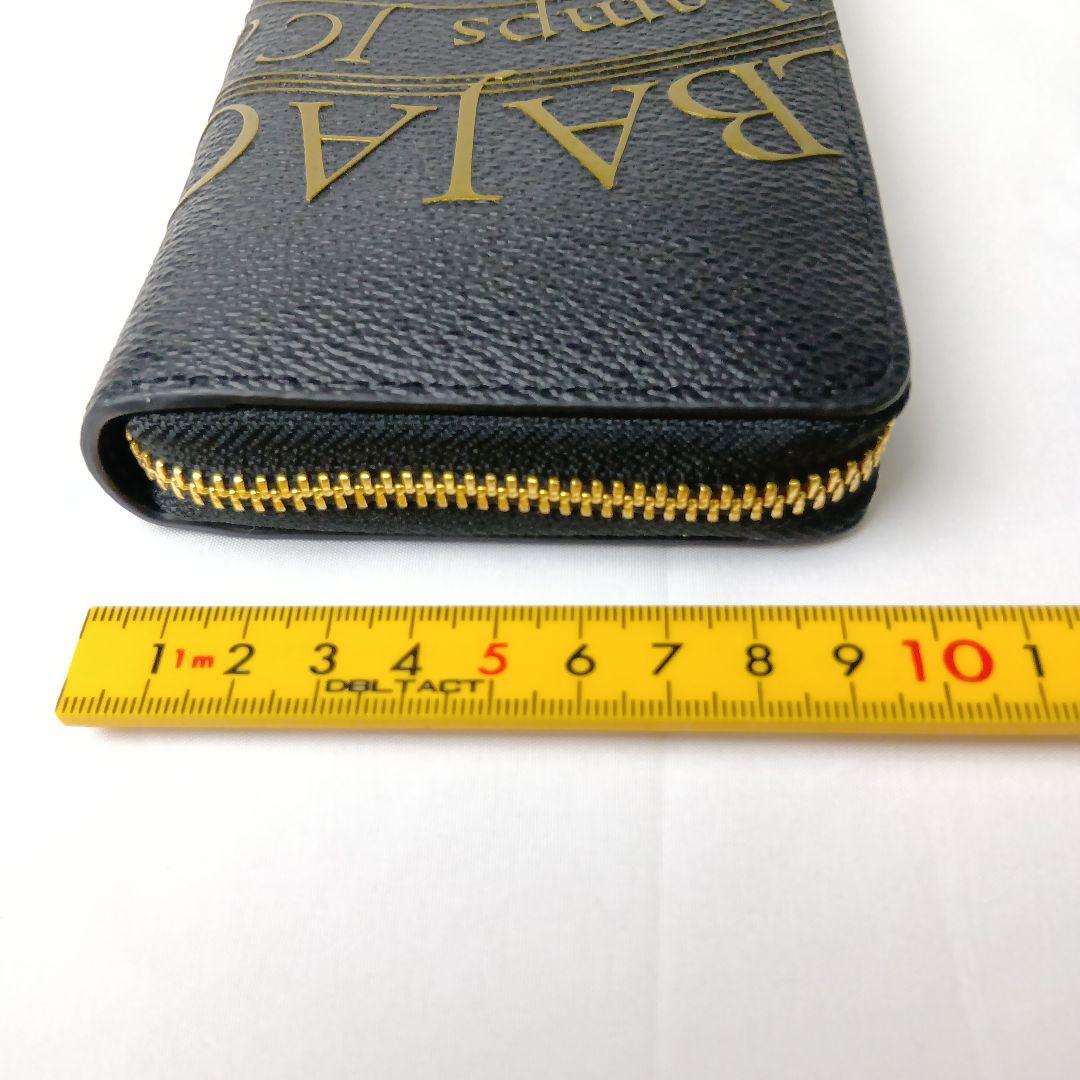 【極美品】カステルバジャック 長財布 ラウンドファスナー 黒 金 保護シール付