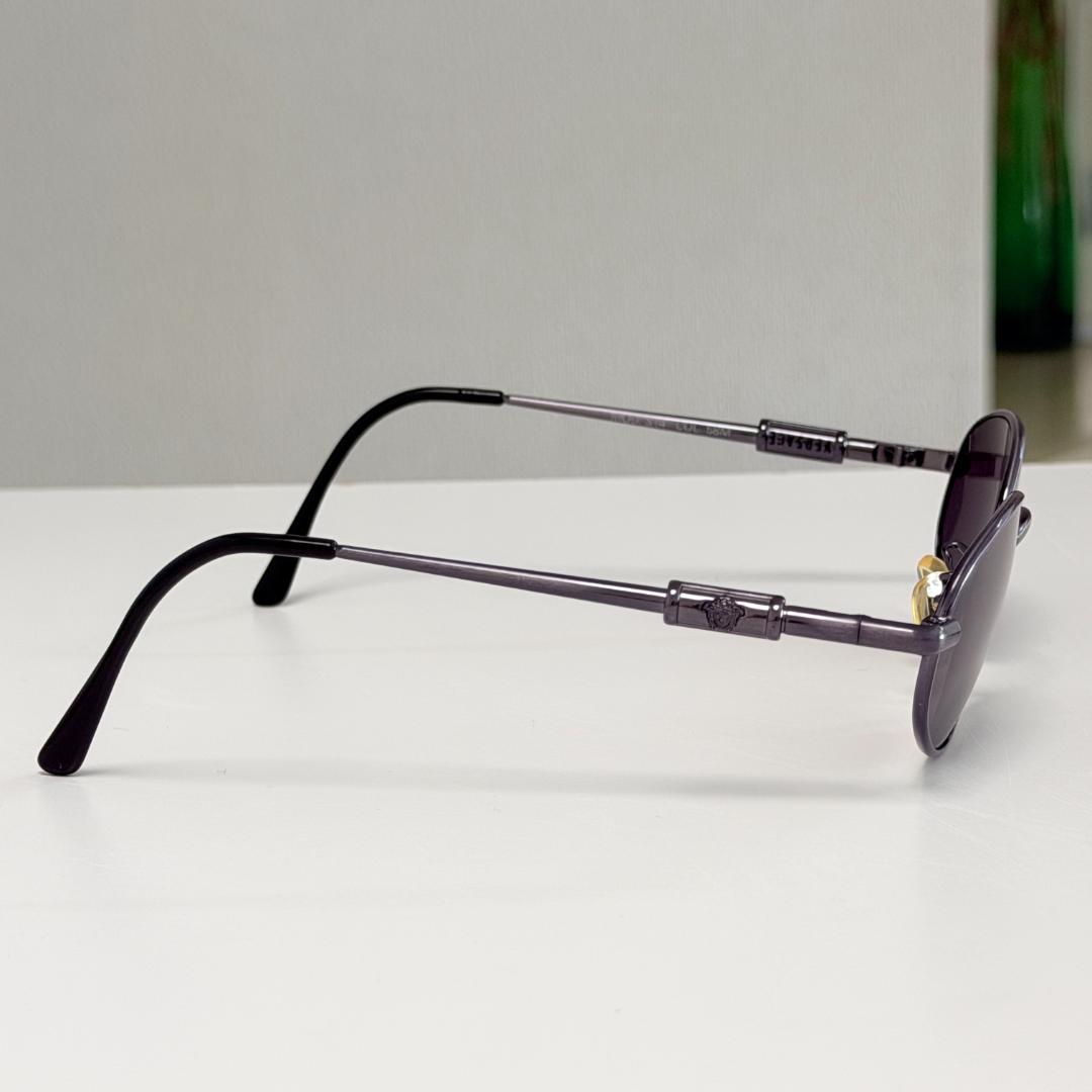 VERSACE ヴェルサーチ オーバル型 サングラス ヴィンテージ S14