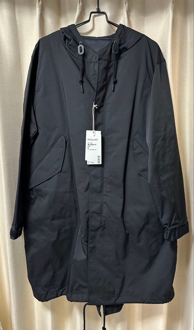 【新品未使用】無印良品/MUJI Labo ライナー付きモッズコート 黒S