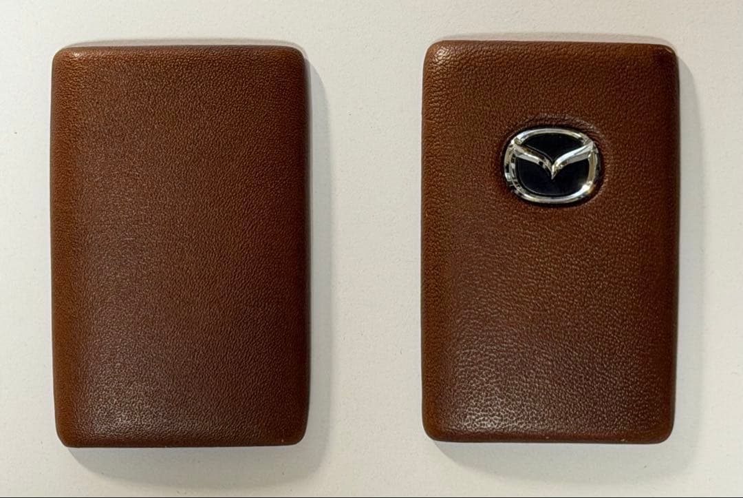 Mazda セレクティブ キーシェル 本革 ブラウン　マツダ純正品