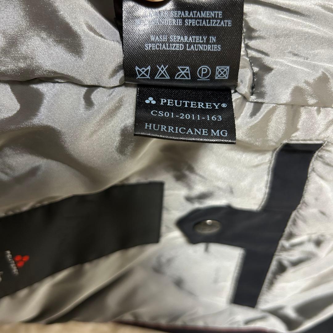 ピューテリー　PEUTEREY ブルゾン　ジャンパー　中綿　フード　ブラック　S