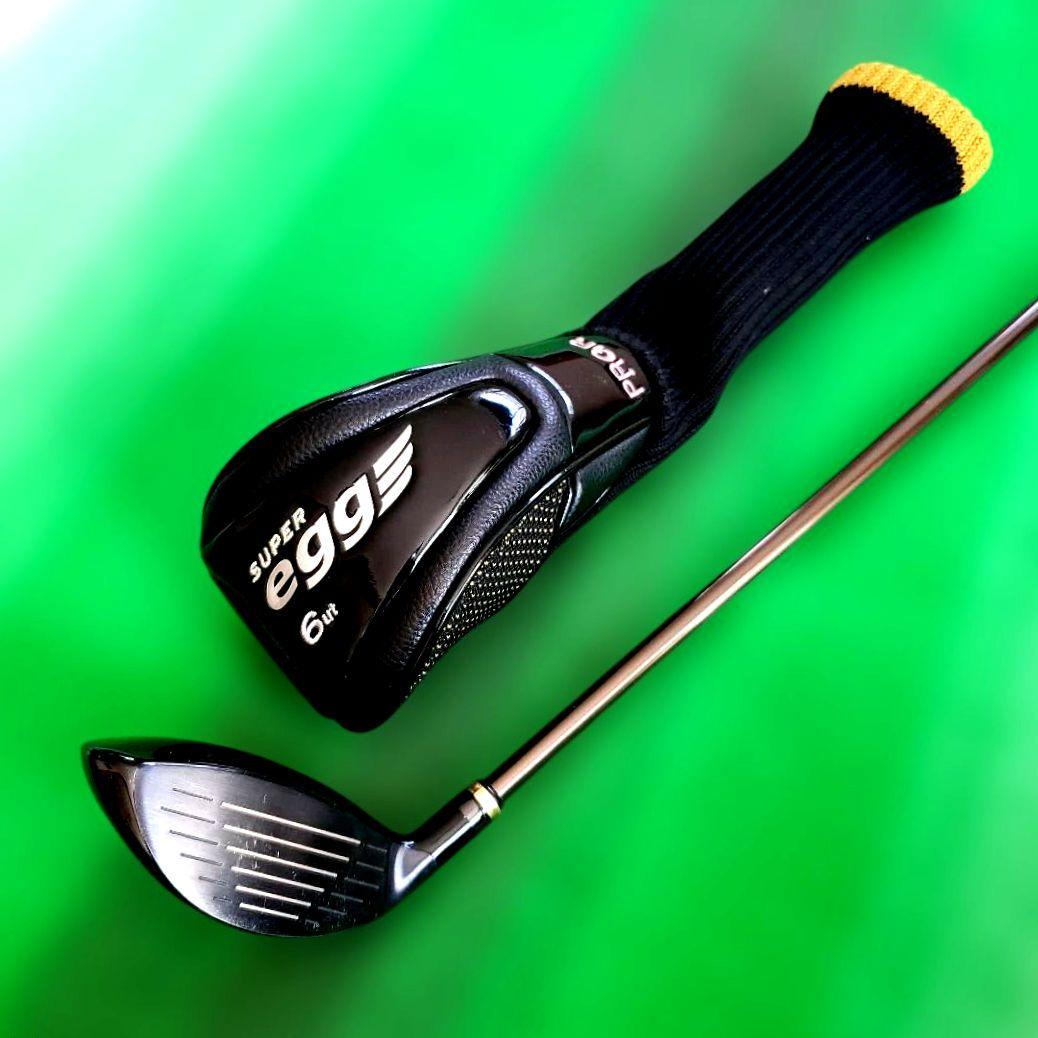 【美品】PRGR SUPER egg 6ut 23°ヘッドカバー付きM35