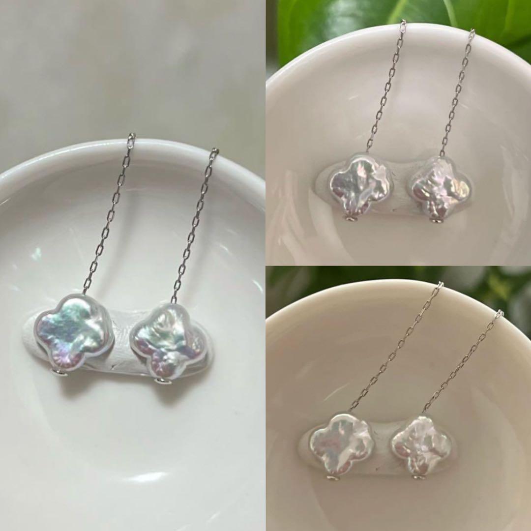 レーガ様 リクエスト 6点 まとめ商品　淡水ピアス　バロックパールピアス