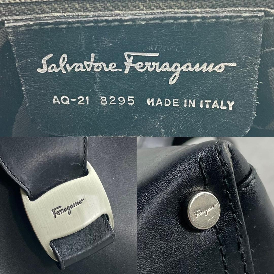 希少⭐︎フェラガモ バッグ 2way ショルダー ハンドバッグ ブラック レザー