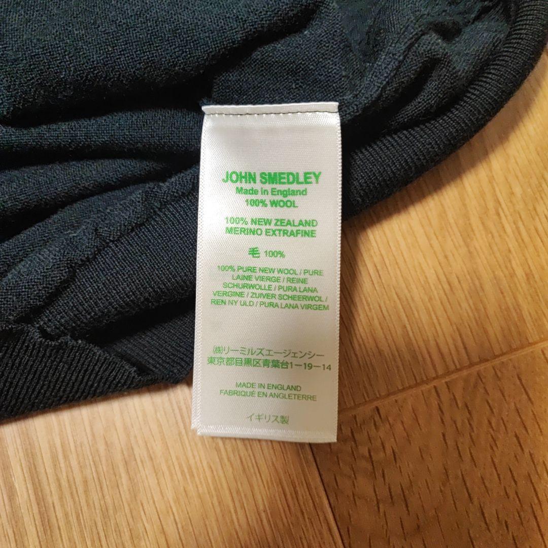 ジョンスメドレー　タートルネック　黒　サイズS