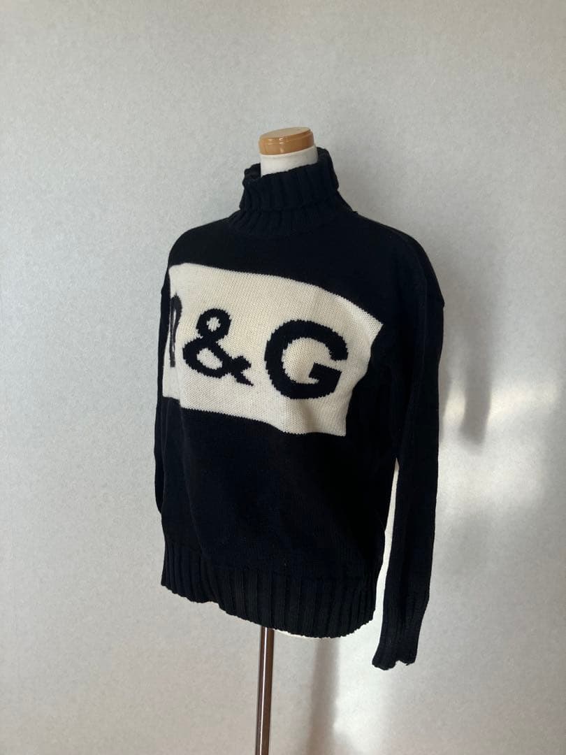 美品 DOLCE&GABBANA ドルガバ ニット タートルネック 黒 ブラック