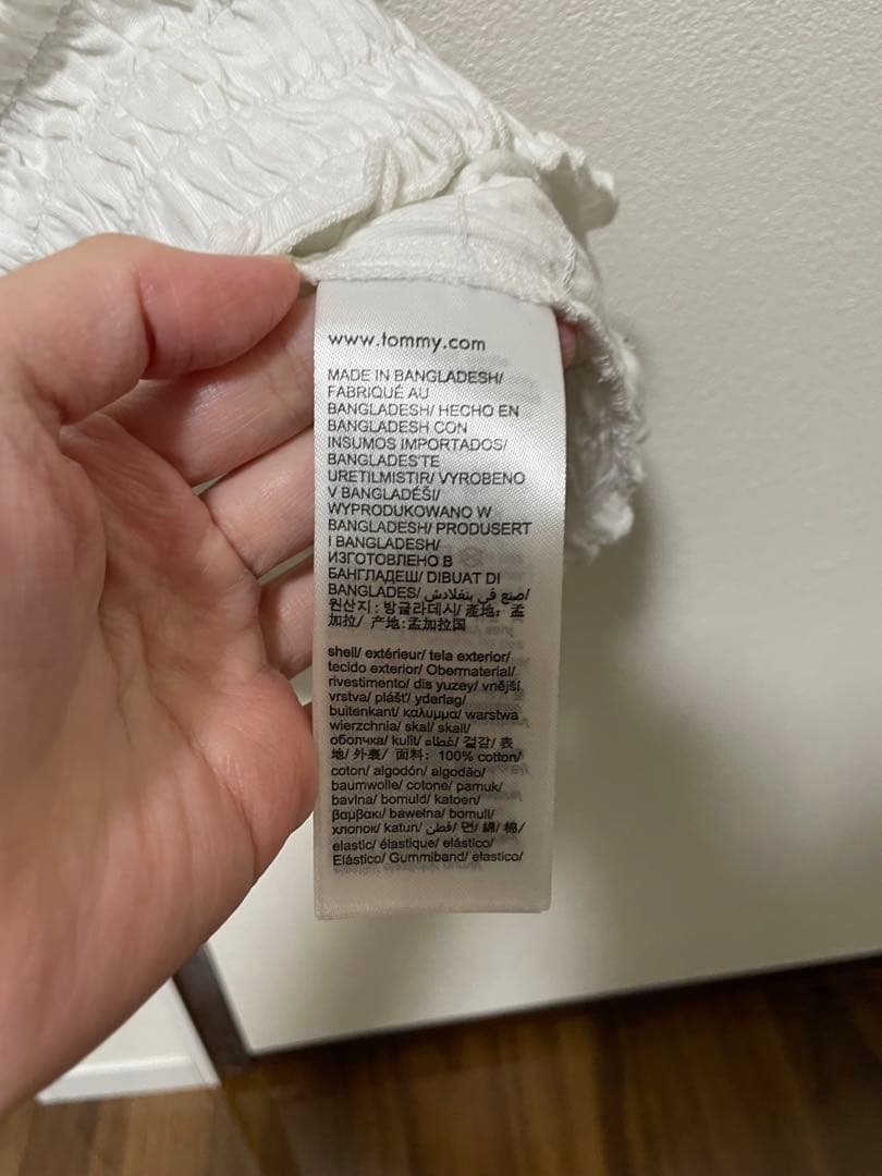 ウォニョン着用　スモックバーシティブラレット　ホワイト　XS 新品未使用タグ付き