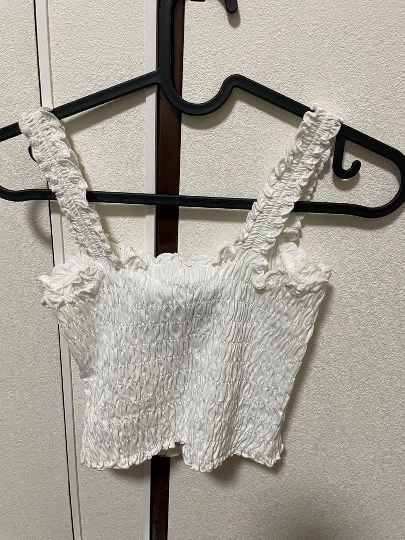 ウォニョン着用　スモックバーシティブラレット　ホワイト　XS 新品未使用タグ付き