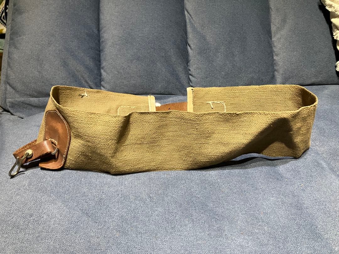 日本軍 三十年式装備対応 幅広帆布帯革 Dカン付き ヴィンテージ