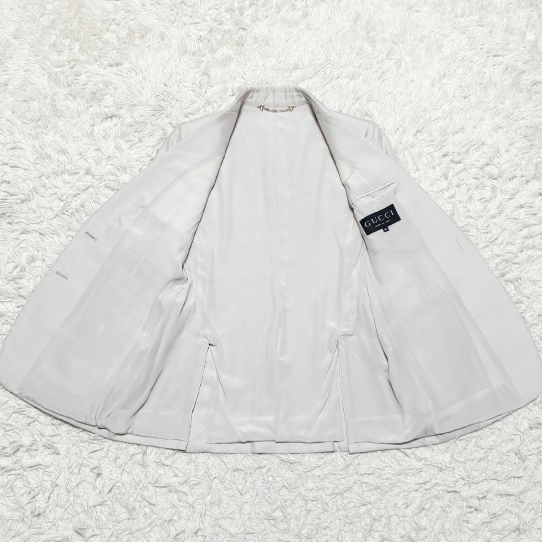 極美品 グッチ スーツ セットアップ パンツ シルク素材