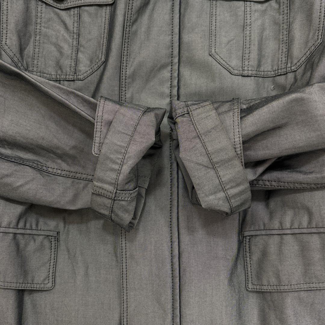 美品✨XLサイズ　バーバリーロンドン　ブルゾン　ノバチェック　ロゴボタン　グレー