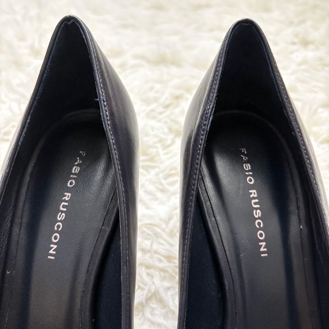 未使用級　ファビオルスコーニ レザーパンプス ポインテッドトゥ イタリア製　37