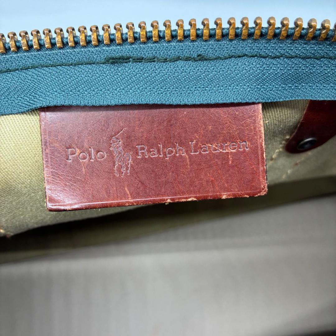 良品✨ポロラルフローレン ボストンバッグ 大容量 ブラックウォッチ PVC