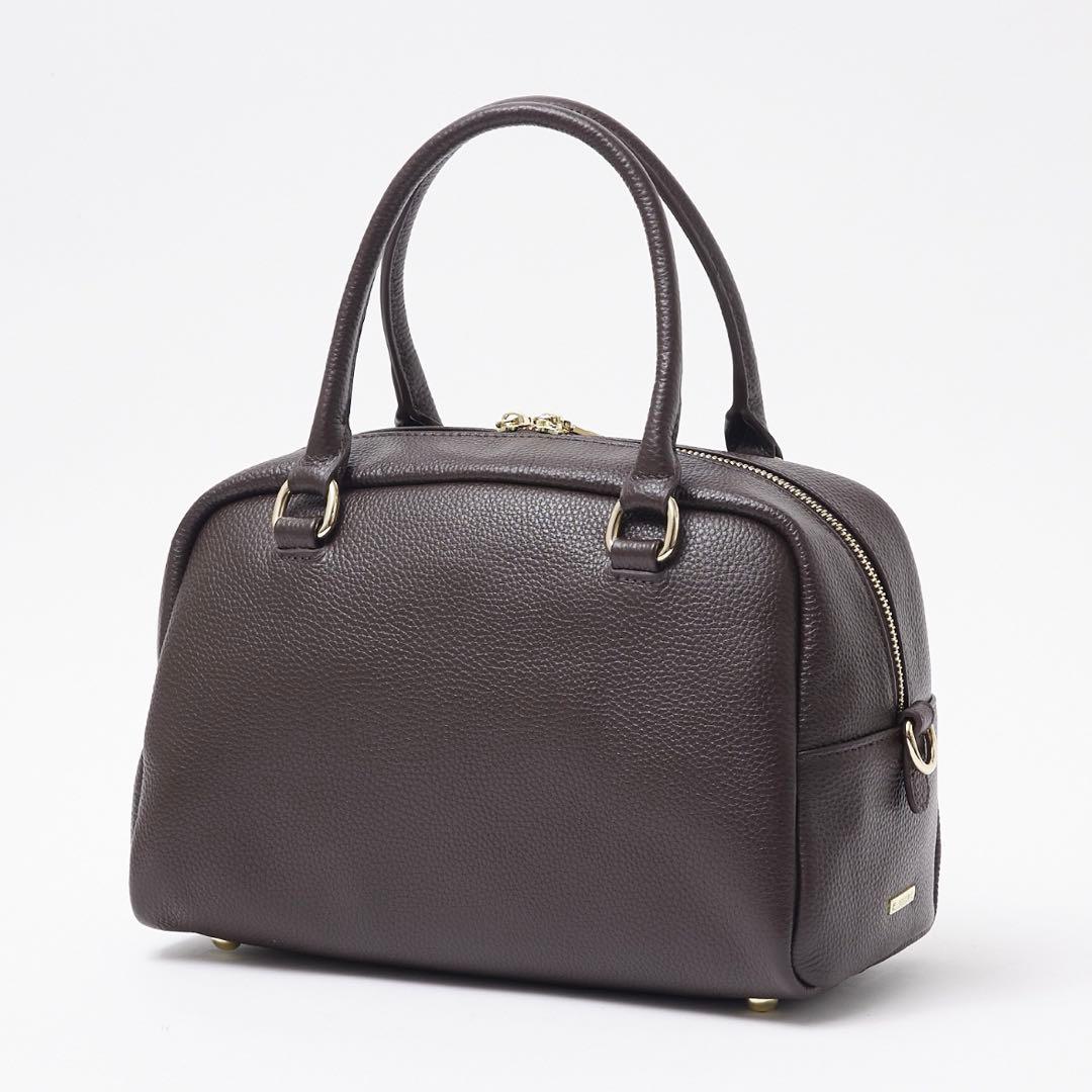 【新品未使用】ABAHOUSE SOEUR レザーボストンバッグ　ブラウン