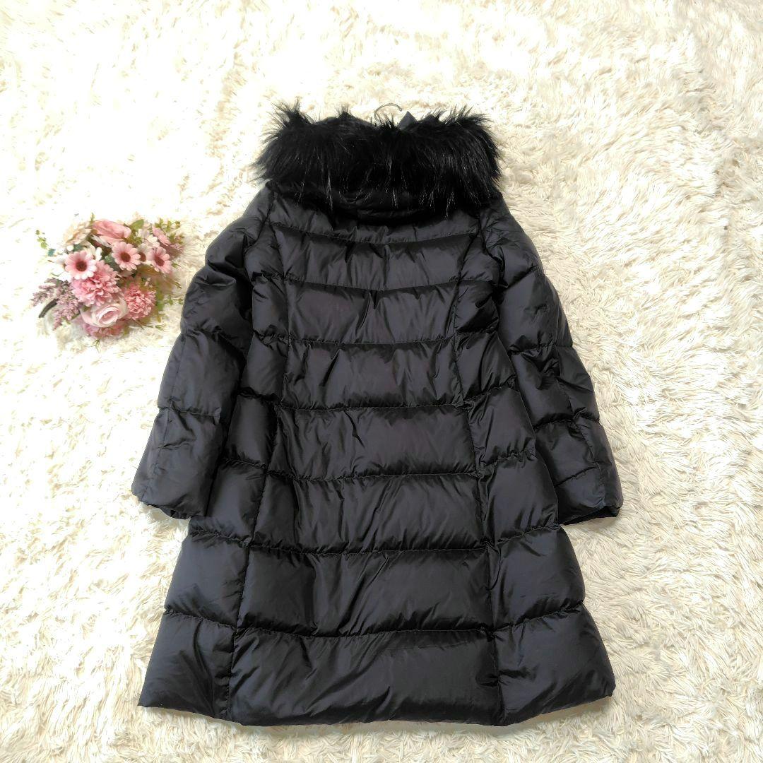 【美品♡定価6.4万】現行セオリー　フーデッドダウンコート　黒　ファー