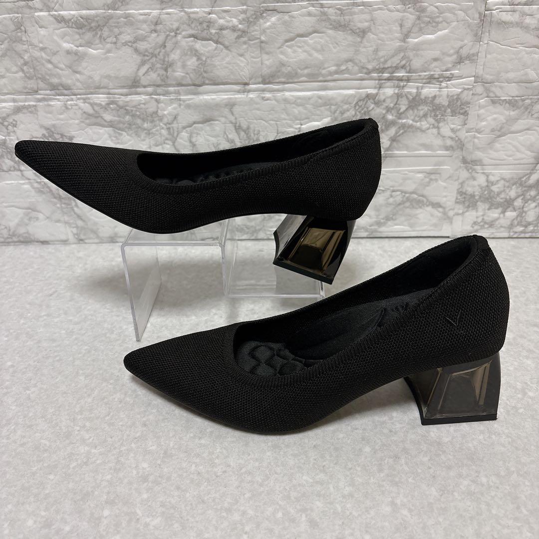 ⭐️美品⭐️VIVAIA ポインテッドトゥ チャンキーヒール パンプス 23㎝