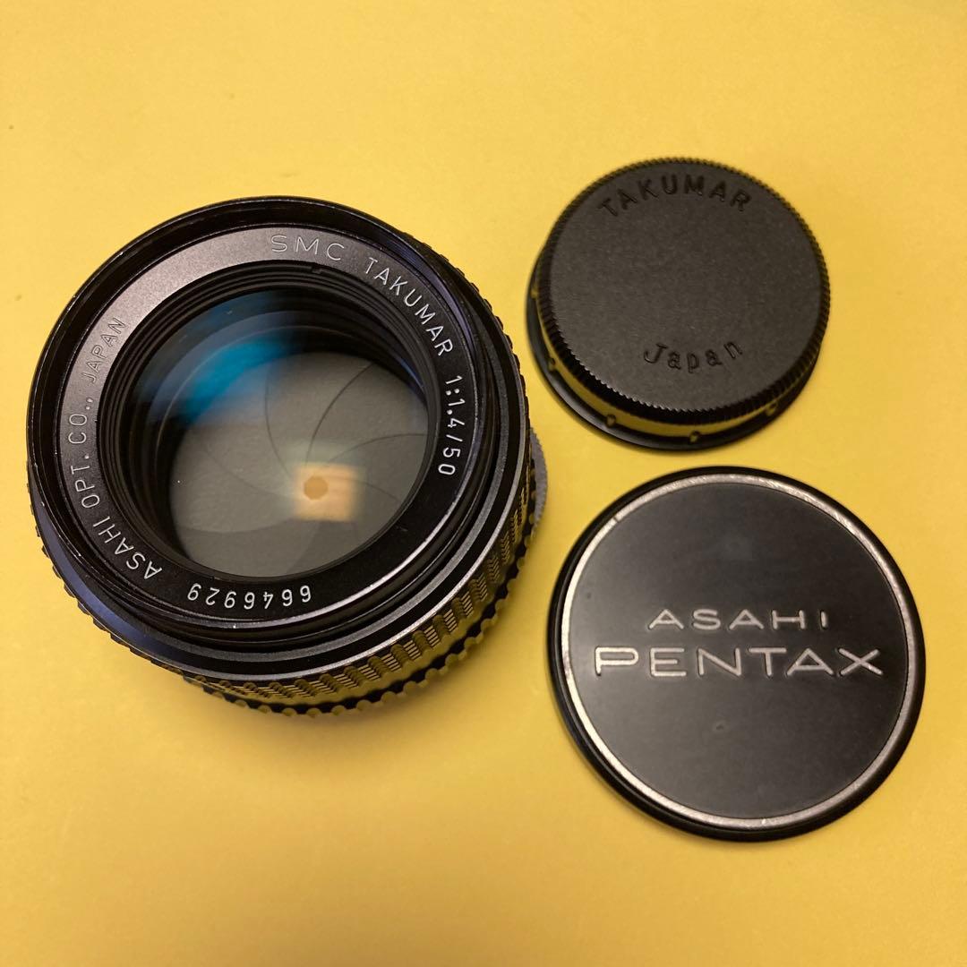 美品 M42 SMC TAKUMAR 50mm F1.4 純正付属 タクマー