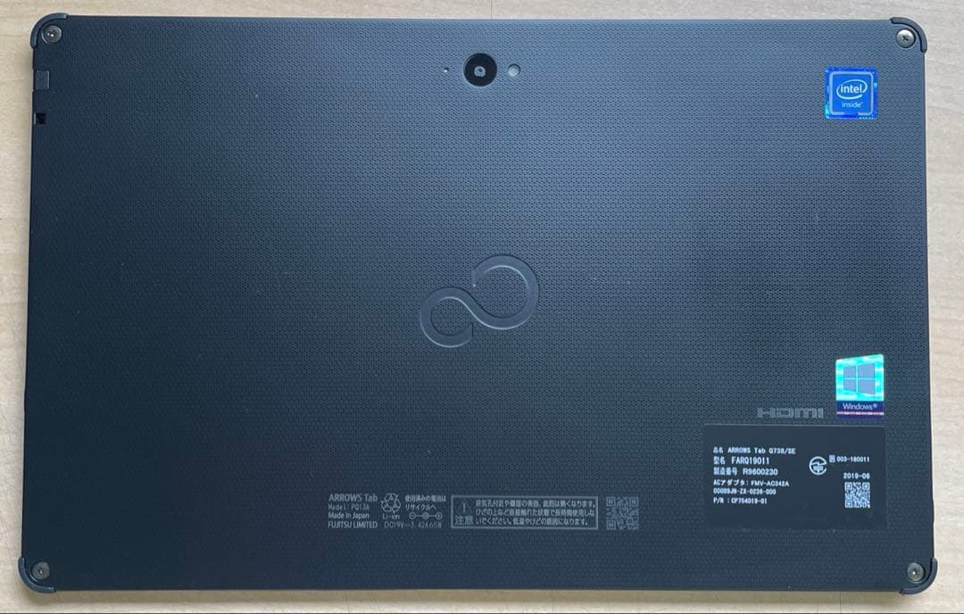 富士通　Arrows Tab　Q738/SE Celeron　SSD128 #2