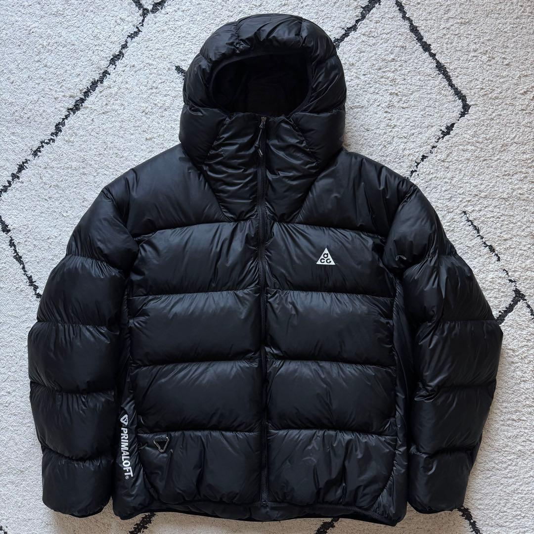 XXL NIKE ACGプリマロフトジャケット　ダウン　フード　ブラック　計量