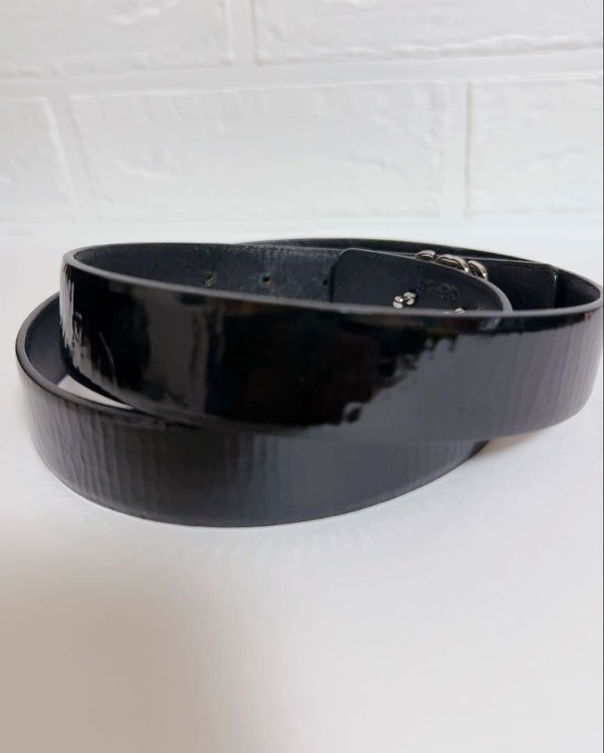 ロエベ　LOEWE ベルト　アナグラム　黒　ブラック