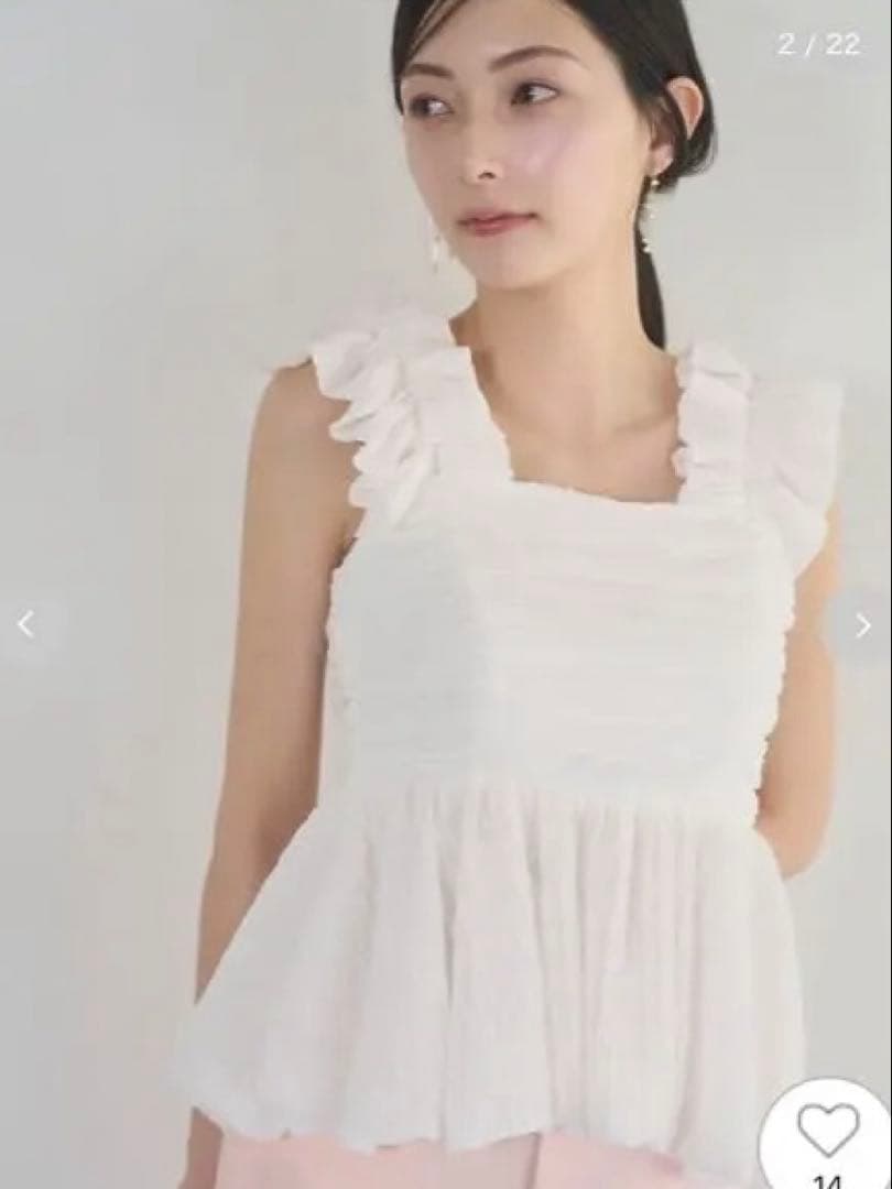 す*ん様 CELFORD⭐︎セルフォード⭐︎バルーンペプラムキャミブラウス⭐︎ホ