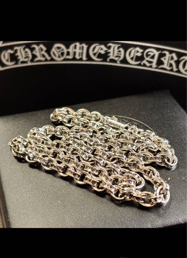 クロムハーツ　シルバーペーパーチェーン