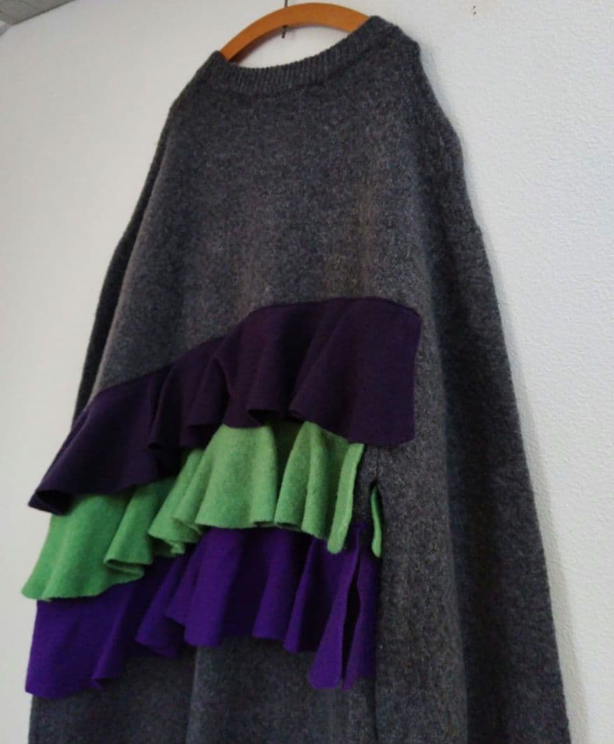 ヘリンドットサイ フリル ドック ニット ドレス/ワンピース※新品※