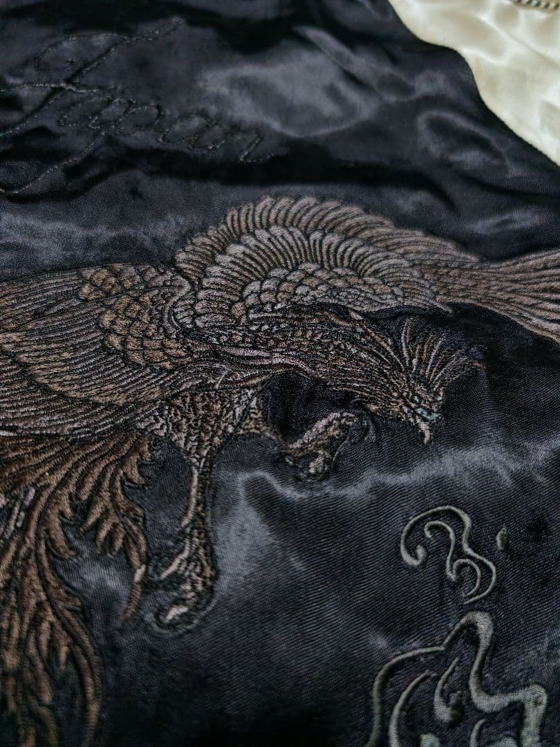 絡繰魂 2面用 日本限定 スカジャンとMA−1 レーヨン unisex　サテン